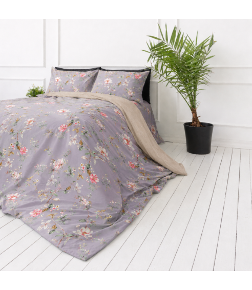 Satin bettwäsche set "Daphne". Bettwäsche aus Satin