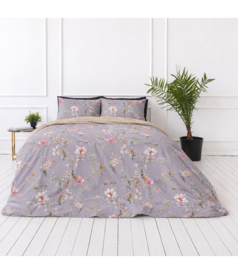 Satin bettwäsche set "Daphne". Bettwäsche aus Satin