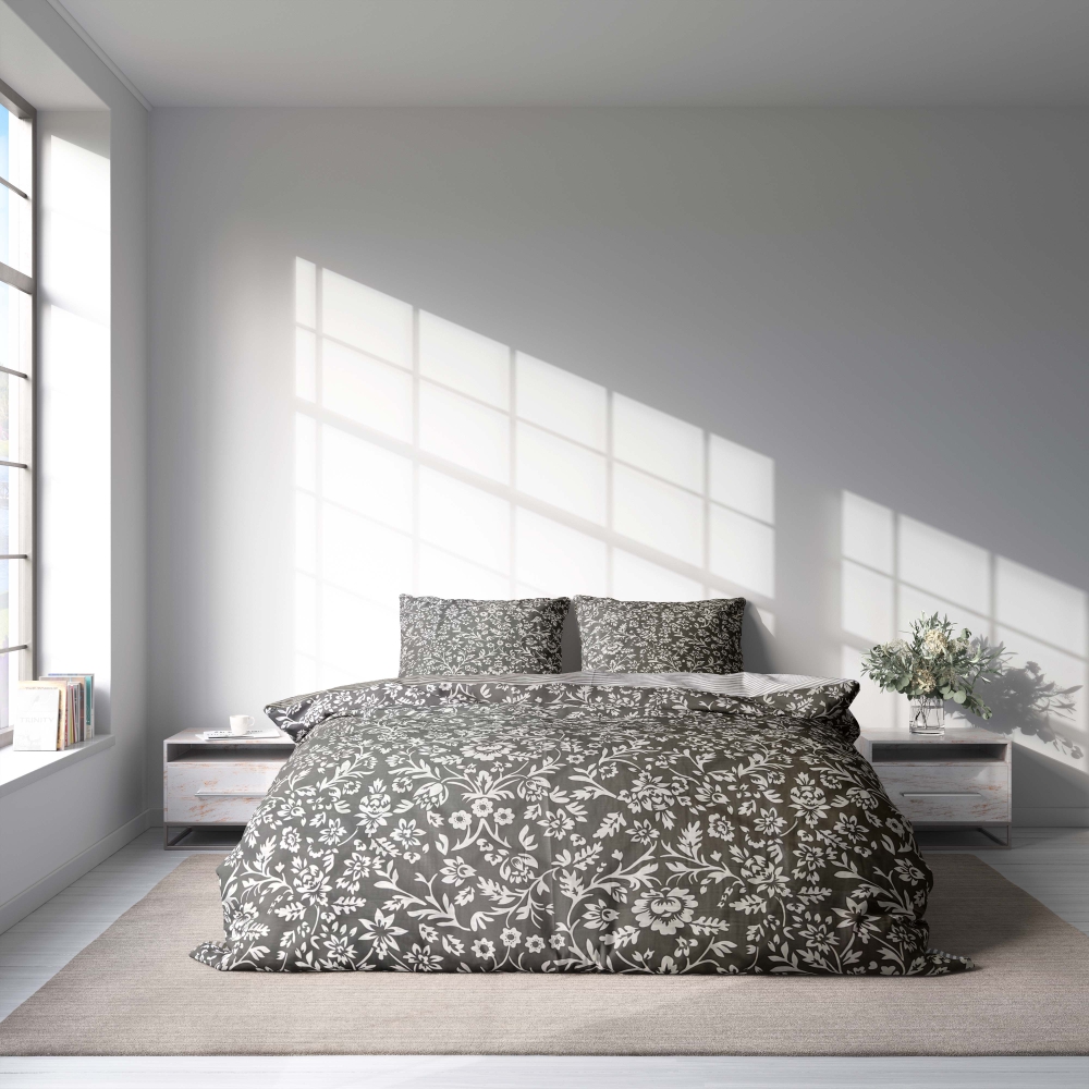 Satin bettwäsche set "Delicate". Bettwäsche aus Satin, 135/140x200 cm