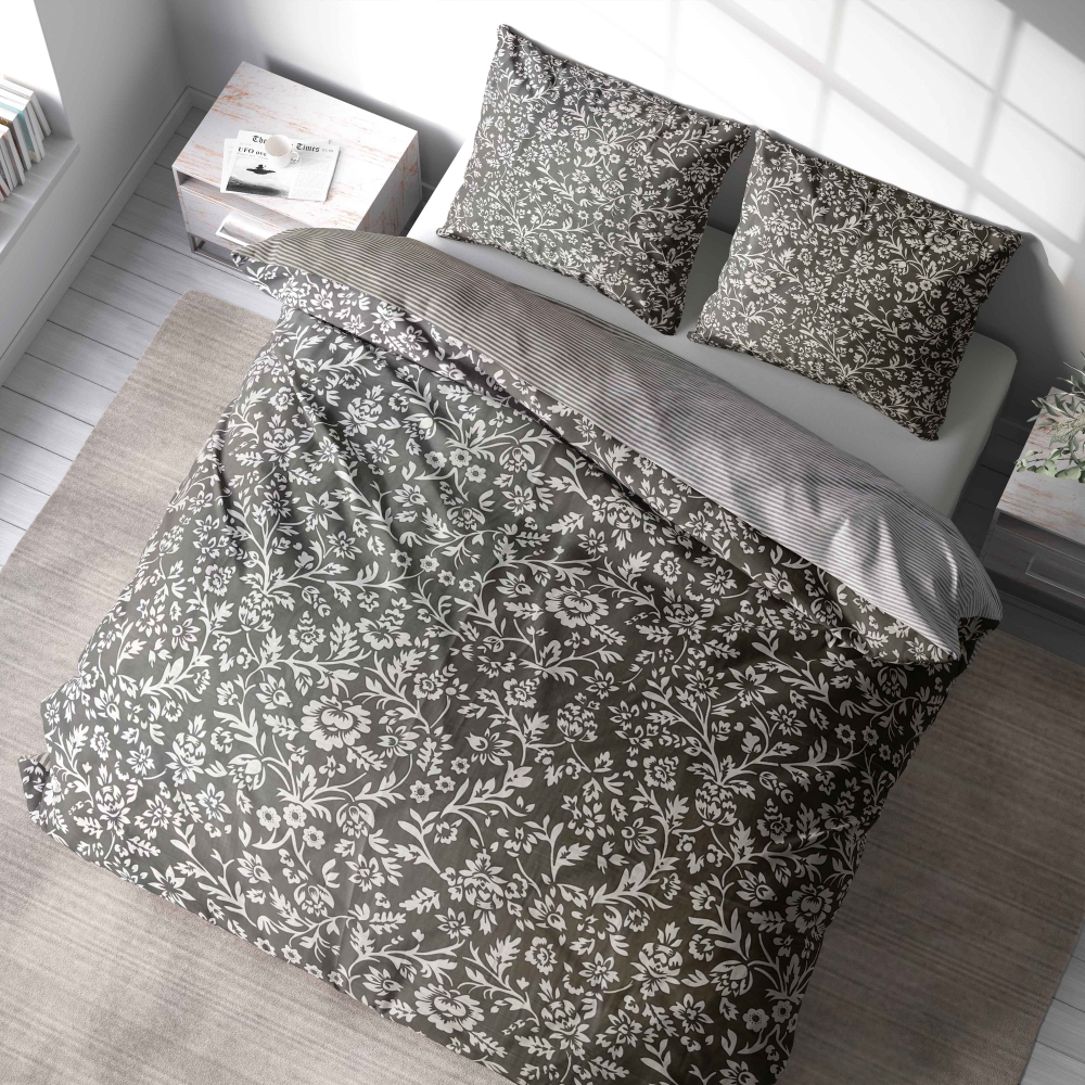 Satin bettwäsche set "Delicate". Bettwäsche aus Satin, 135/140x200 cm