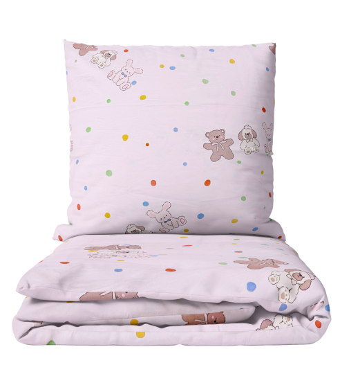Premium satin bettwäsche set "Dreamy Dots". Bettwäsche aus Satin