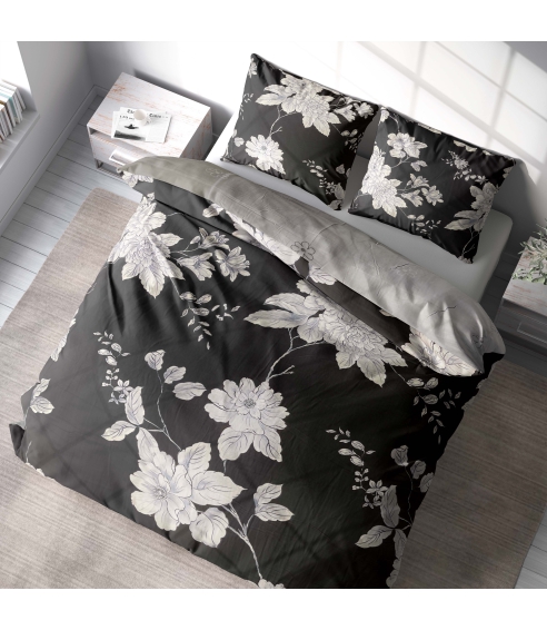 Satin bettwäsche set "Embrace". Bettwäsche aus Satin