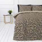 Satin bettwäsche set "Exotic Leopard". Beige Bettwäsche, 135/140x200 cm, 200x200 cm, 200x220 cm. Bettwäsche-set aus baumwollsatin mit leopardenmuster Satin bettwäsche set "Exotic Leopard". Beige Bettwäsche, 135/140x200 cm, 200x200 cm, 200x220 cm. Bettwäsche-set aus baumwollsatin mit leopardenmuster