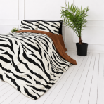 Satin bettwäsche set "Exotic Zebra". Bettwäsche 135x200, 135/140x200 cm, 200x200 cm, 200x220 cm. Weiße bettwäsche mit auffälligen schwarzen streifen im zebra-look Satin bettwäsche set "Exotic Zebra". Bettwäsche 135x200, 135/140x200 cm, 200x200 cm, 200x220 cm. Weiße bettwäsche mit auffälligen schwarzen streifen im zebra-look
