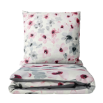 Premium satin bettwäsche set "Floral". Bettwäsche aus Satin, 135/140x200 cm, 155/160x200 cm, 200x200 cm, 200x220 cm