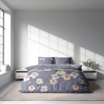 Satin bettwäsche set "Petals". Bettwäsche aus Satin, 135/140x200 cm, 200x200 cm, 200x220 cm