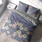 Satin bettwäsche set "Petals". Bettwäsche aus Satin, 135/140x200 cm, 200x200 cm, 200x220 cm