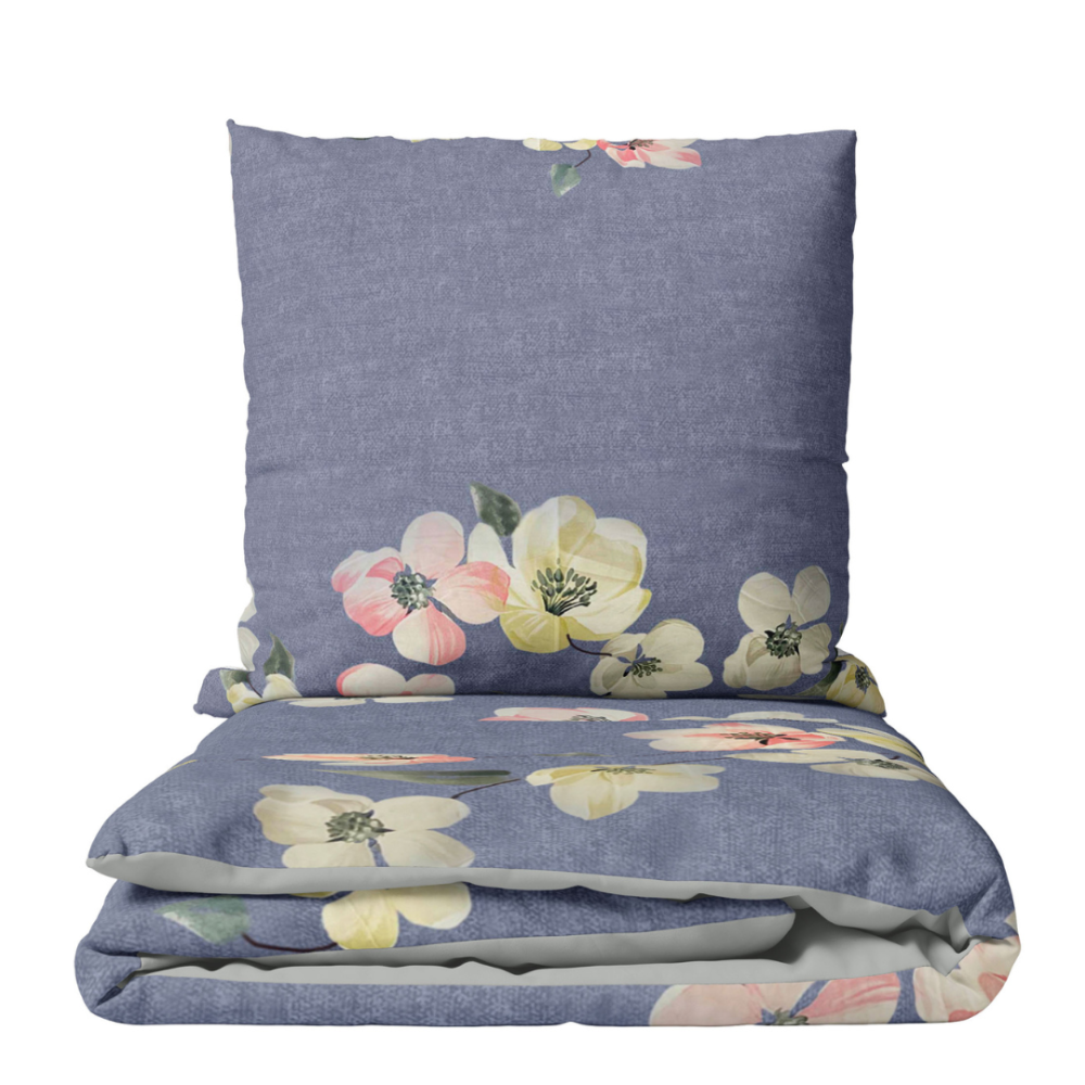 Satin bettwäsche set "Petals". Bettwäsche aus Satin, 135/140x200 cm, 200x200 cm, 200x220 cm