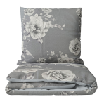Satin bettwäsche set "Pivoine". Bettwäsche aus Satin, 135/140x200 cm, 200x200 cm, 200x220 cm