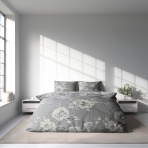 Satin bettwäsche set "Pivoine". Bettwäsche aus Satin, 135/140x200 cm, 200x200 cm, 200x220 cm