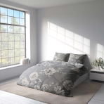 Satin bettwäsche set "Pivoine". Bettwäsche aus Satin, 135/140x200 cm, 200x200 cm, 200x220 cm