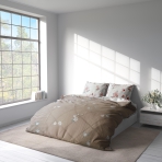 Premium satin bettwäsche set "Pure Romance". Bettwäsche aus Satin, 200x220 cm