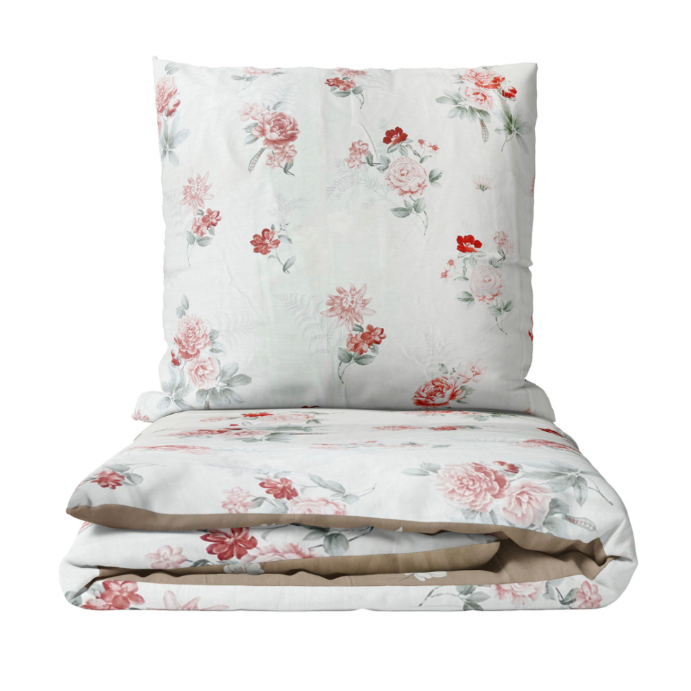 Premium satin bettwäsche set "Pure Romance". Bettwäsche aus Satin, 200x220 cm