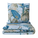 Satin bettwäsche set "Rainforest". Bettwäsche aus Satin, 135/140x200 cm, 150x200 cm, 155/160x200 cm, 180x200 cm, 200x200 cm, 200x220 cm
