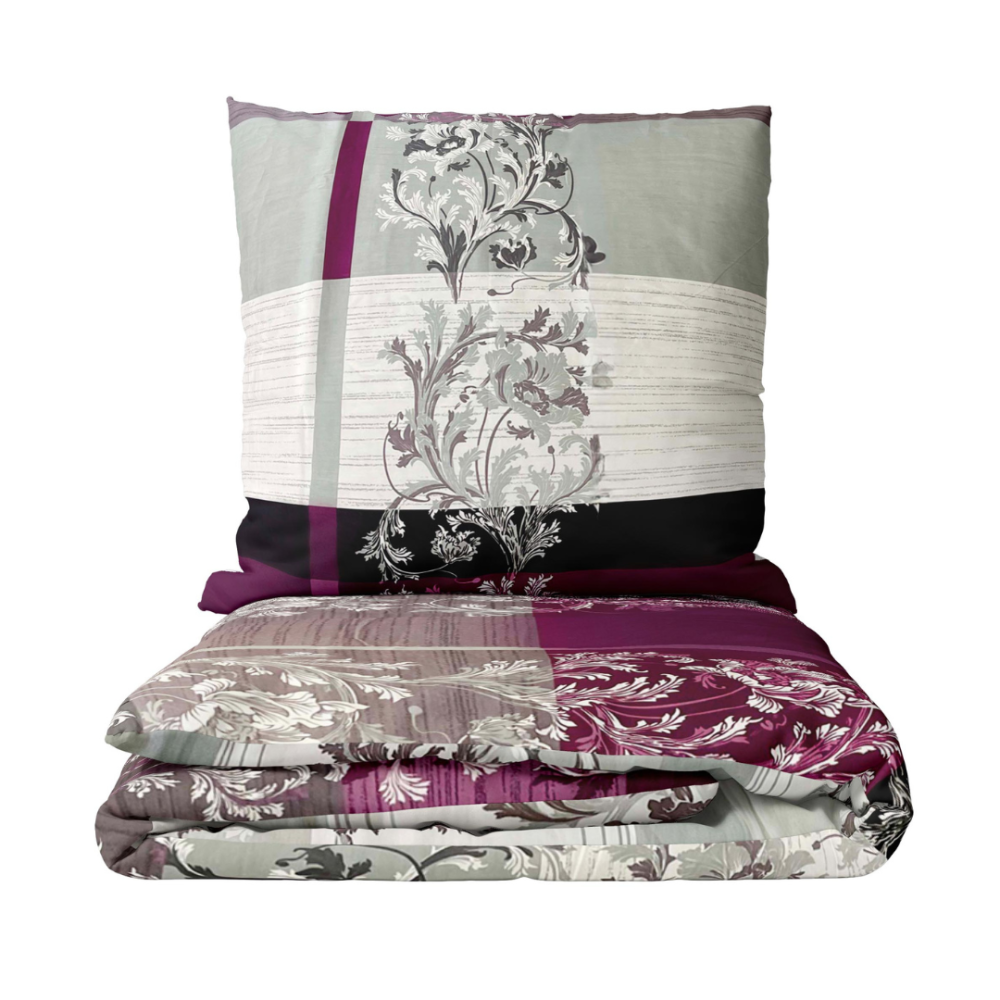 Satin bettwäsche set "Wonderland". Bettwäsche aus Satin, 135/140x200 cm, 200x200 cm, 200x220 cm