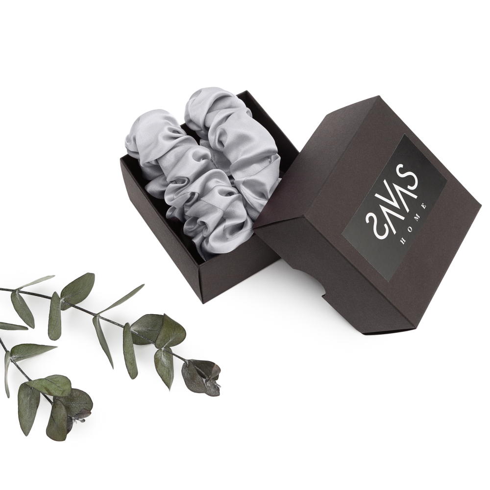 Seiden haargummi „Platinum“. Haargummis