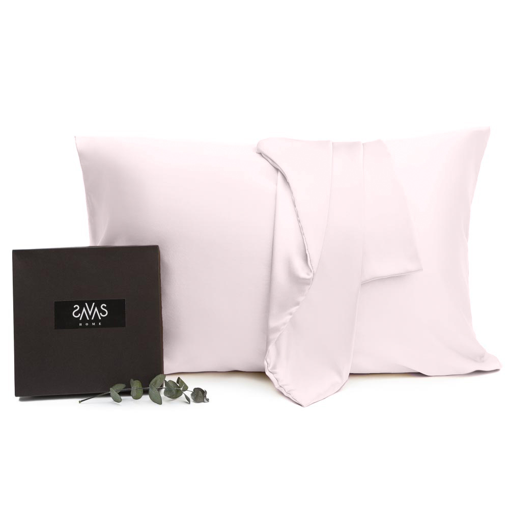 Der Seidenkissenbezug „Luxe Pink“. Seidenkissenbezug