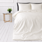 Seidenbettwäsche set "Pearl White Silk". Bettwäsche einfarbig, 200x220 cm. Zartes elfenbeinfarbenes minimalistisches bettwäsche-set. Seidenbettwäsche set "Pearl White Silk". Bettwäsche einfarbig, 200x220 cm. Zartes elfenbeinfarbenes minimalistisches bettwäsche-set.