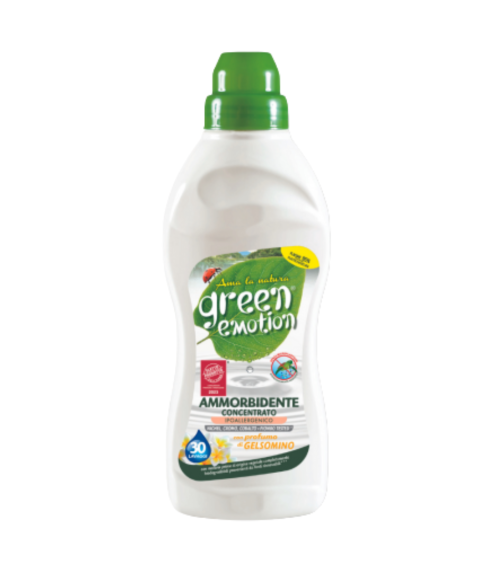 Flüssigwaschmittel "Green Emotion Jasmine Softener". Reinigungsmittel