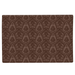 Tischset „Brown baroque placemat“ 1 stk.. Tischdecke aus Leinen, 30x45 cm. Tischset aus jacquard-stoff mit elegantem muster und strapazierfähiger polyesterfaser.