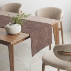 Tischläufer „Brown Baroque table runner“ 1 Stk.. Tischläufer, 40x140 cm, 40x200 cm