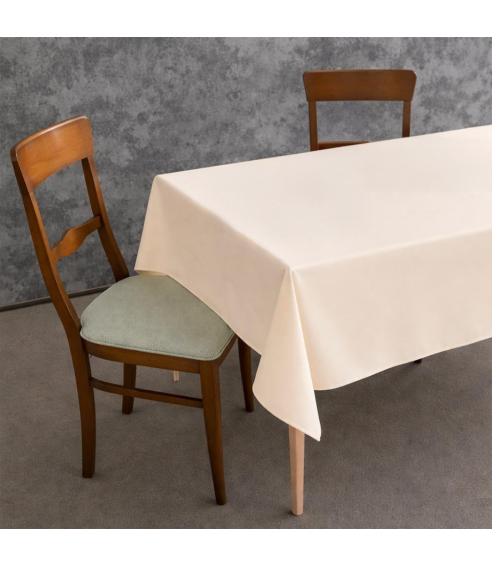 Tischdecke „Peach Calm Tablecloth“. Tischdecken aus Baumwolle