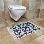Toilettenmatte „Cactazure“. Badteppich, 40x60 cm