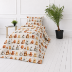 Kinderbettwäsche set "Besties". Bettwäsche 155x200, 135/140x200 cm, 150x200 cm, 155/160x200 cm. Kinder-bettwäsche-set mit bärenmotiven in braun, grau und creme. Kinderbettwäsche set "Besties". Bettwäsche 155x200, 135/140x200 cm, 150x200 cm, 155/160x200 cm. Kinder-bettwäsche-set mit bärenmotiven in braun, grau und creme.