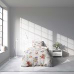 Babybettwäsche ”Fairy tales”. Babybettwäsche, 100x140 cm. Charmantes kinder-bettwäscheset mit prinzessinnen und burgen, das jedem zimmer einen märchenhaften und träumerischen touch verleiht.