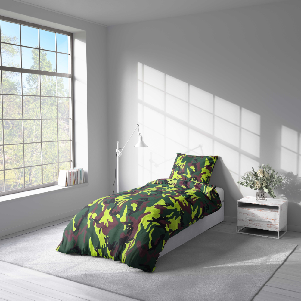 Bettwäsche set "Camouflage". Kinderbettwäsche, 135/140x200 cm, 155/160x200 cm