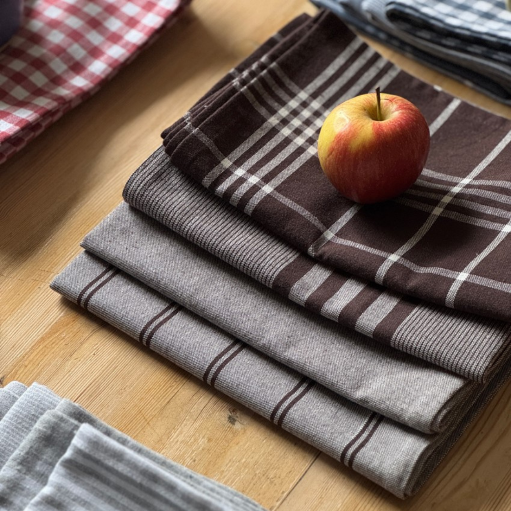Küchentücher „Fog Kitchen Towel“. Geschirrtücher. Graues geschirrtuch mit schlichtem einfärbigem design
