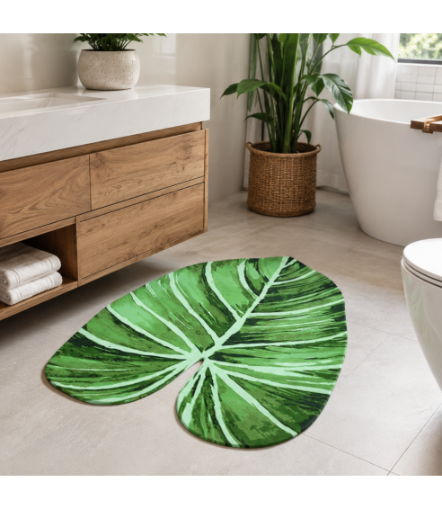 Badematte „Leaf mat“. Badteppich