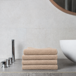 Badetuch „Almond Softness“, 70x140 cm. Handtuch in neutralem sandton mit angenehm weicher struktur Badetuch „Almond Softness“, 70x140 cm. Handtuch in neutralem sandton mit angenehm weicher struktur