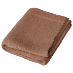 Badetuch „Brown Economic Towel“. Badetücher, 60x35 cm, 100x45 cm. Braunes handtuch ohne muster mit feinem streifen unten