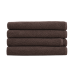 Badetuch „Brown towel“, 70x140 cm. Einfarbig dunkelbraunes handtuch mit feiner frottierstruktur