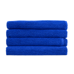 Badetuch „Dark blue towel“, 70x140 cm. Einfarbig leuchtend blaues handtuch mit feiner frottierstruktur