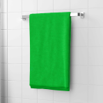 Badetuch „Green Softness“, 70x140 cm. Frischgrünes handtuch ohne ornamente