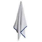 Badetuch „Marine Stripe“, 70x130 cm. Weißes badetuch mit zarten dunkelblauen querstreifen Badetuch „Marine Stripe“, 70x130 cm. Weißes badetuch mit zarten dunkelblauen querstreifen