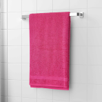 Badetuch „Raspberry Economic Towel“. Badetücher, 60x35 cm, 100x45 cm. Rosa handtuch mit feinem saum unten