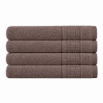 Badetuch „Royal Brown towel“, 70x140 cm. Braunes badetuch mit feiner struktur und dezentem reliefmuster. Badetuch „Royal Brown towel“, 70x140 cm. Braunes badetuch mit feiner struktur und dezentem reliefmuster.