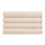 Badetuch „Royal Cream towel“, 70x140 cm. Handtuch in creme mit einer eingewebten zierbordüre.