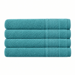 Badetuch „Royal Turquoise towel“, 70x140 cm. Türkises badetuch mit feiner, dezent strukturierter musterung. Badetuch „Royal Turquoise towel“, 70x140 cm. Türkises badetuch mit feiner, dezent strukturierter musterung.