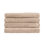 Badetuch „Toffee towel“, 70x140 cm. Einfarbig hellbeiges handtuch mit feiner frottierstruktur